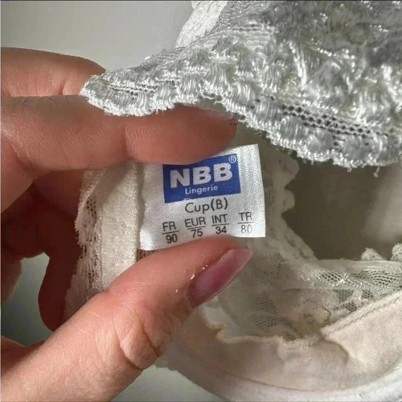Vintage NBB Lingerie glam lace bra 34B - Picture 6 of 6
